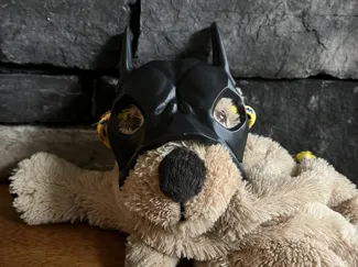 Dog Mask with Holes