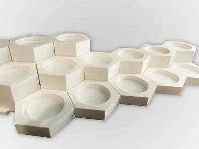 Shaker Cup Modular Hex Display