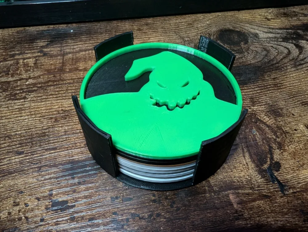 The Nightmare Before Christmas Coaster Set by The3DWonderland MakerWorld