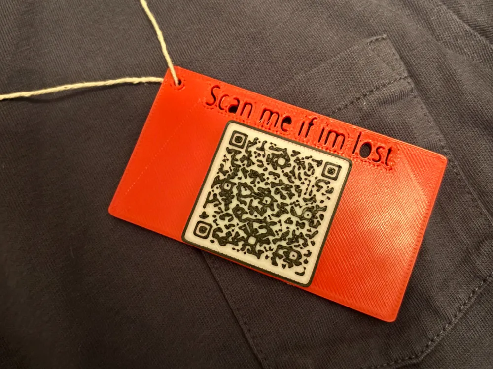 Child Lost Safety Card V2 (NO AMS NEEDED) by Eat Crayons Kid MakerWorld