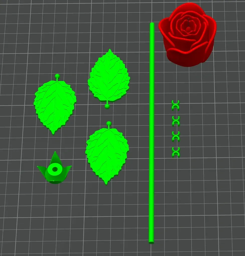 Rose Autoshape Assembled Rose by user_1885344935 - MakerWorld