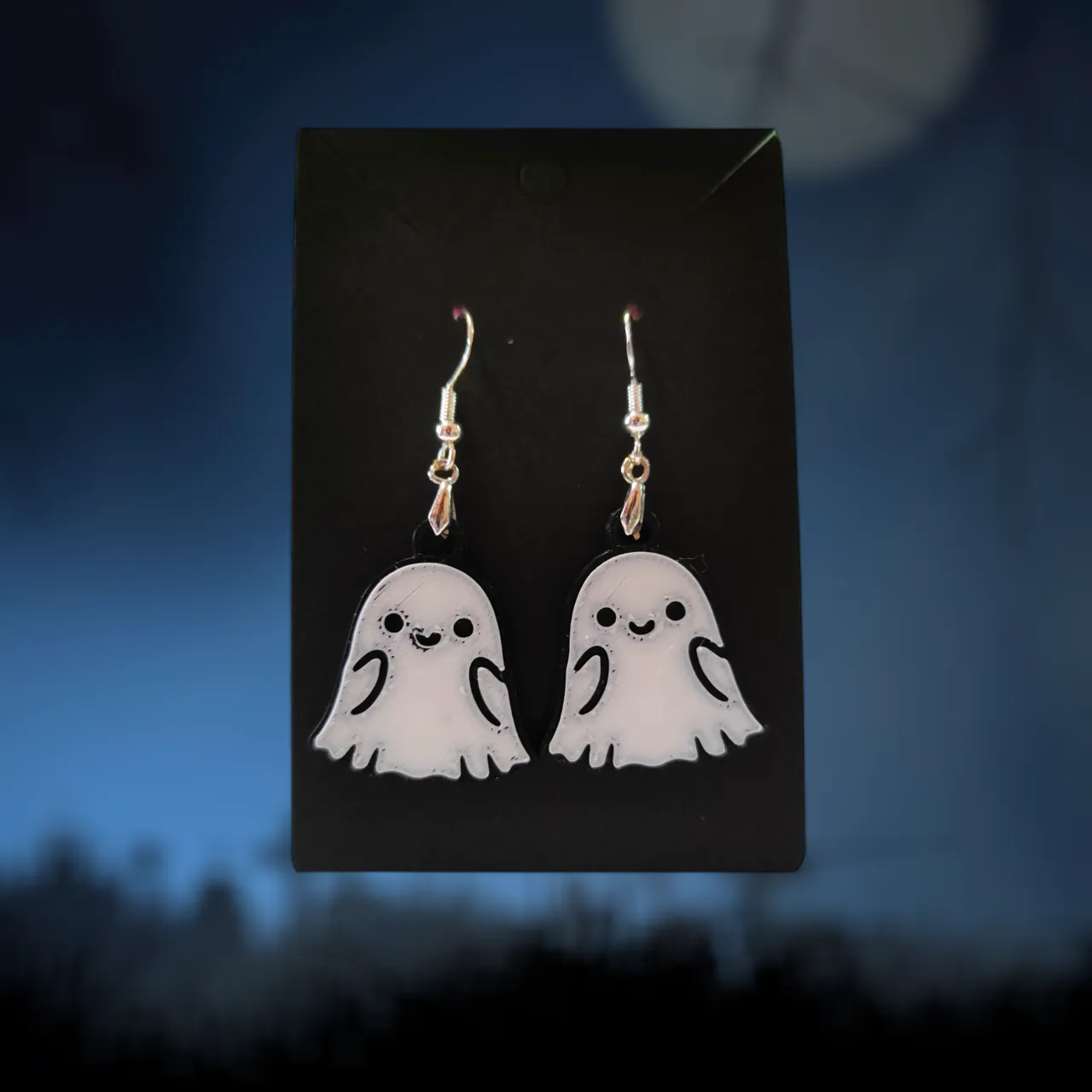 Cute Ghost - Earrings and Necklace view 2