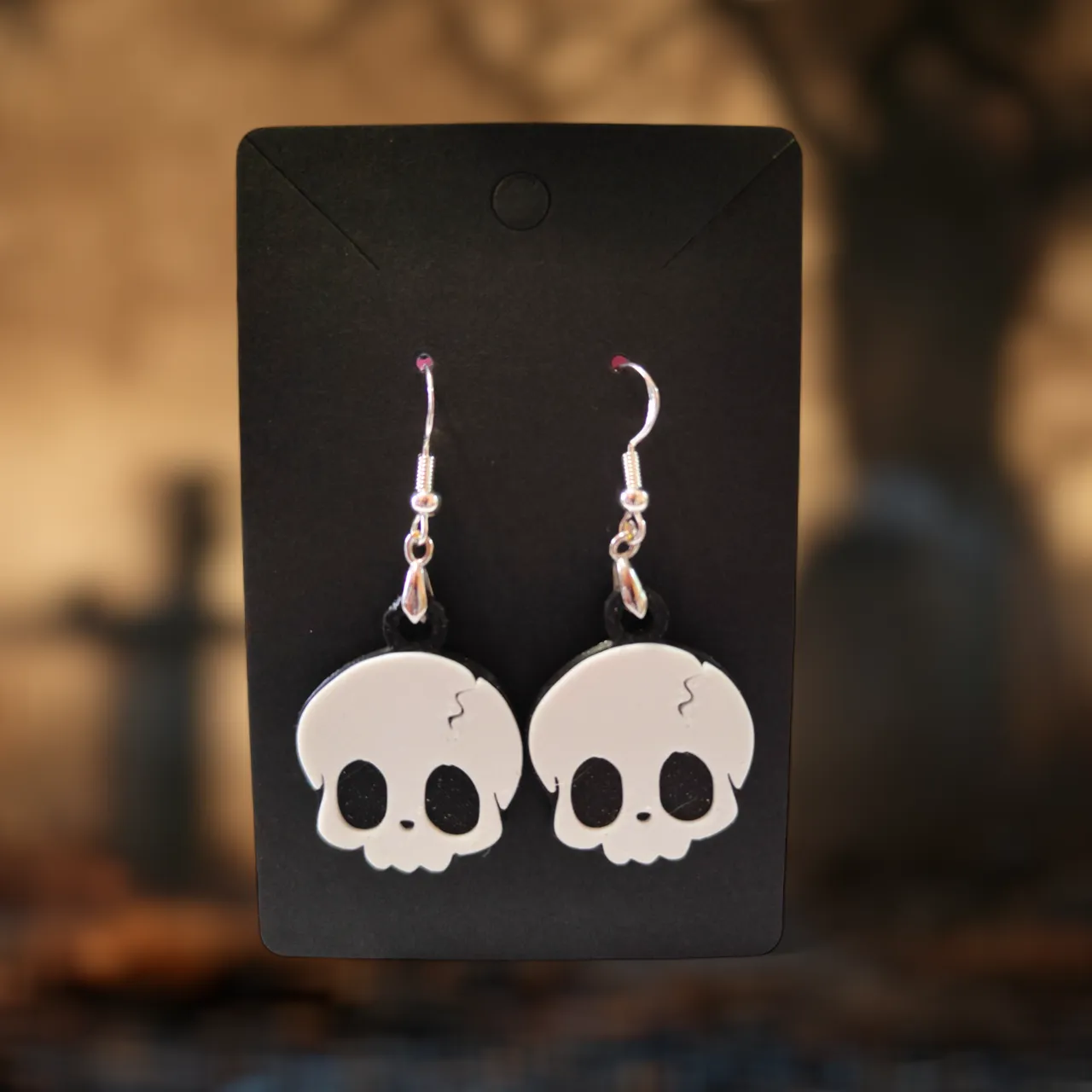Cute Skull - Earrings and Necklace view 2