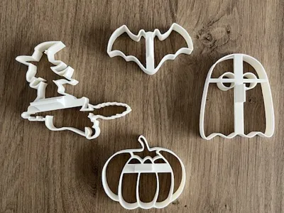 Halloween-themed cookie cutters