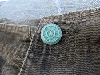 No-Sew Button - Replacement Pants Button