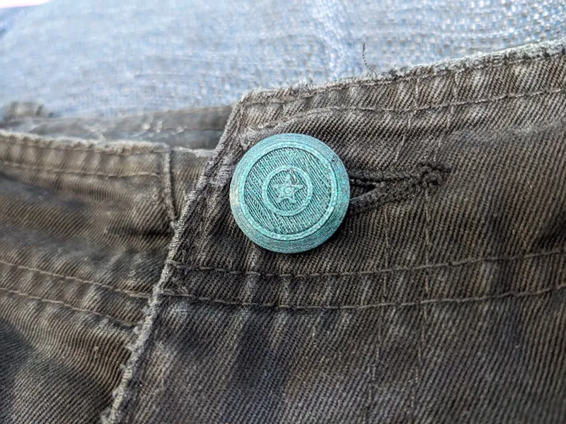 No-Sew Button - Replacement Pants Button