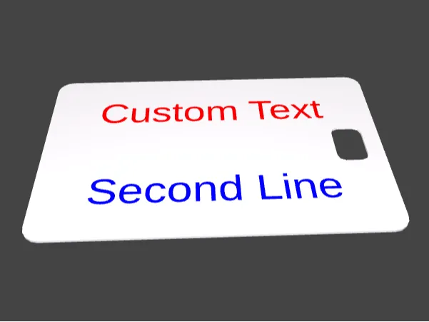 custom luggage identifier tag