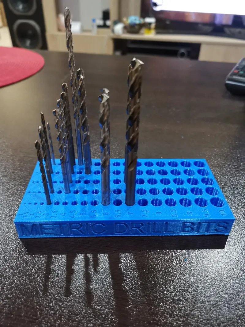Metric drill bit's organizer v2.0