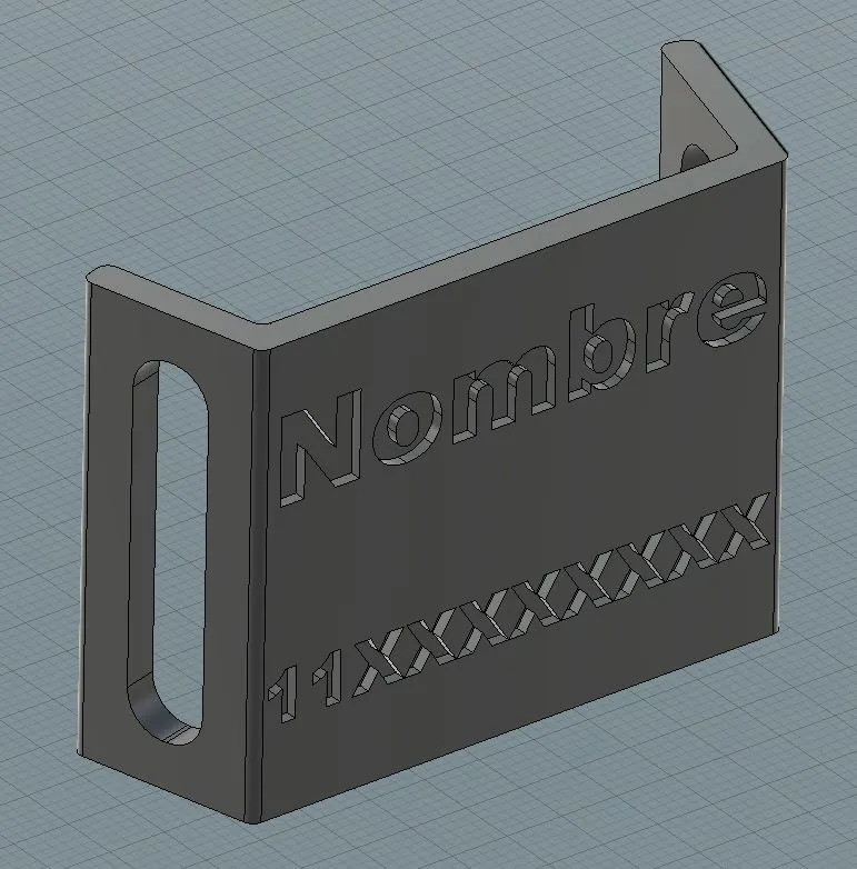 Dog Tag editable in Fusion360