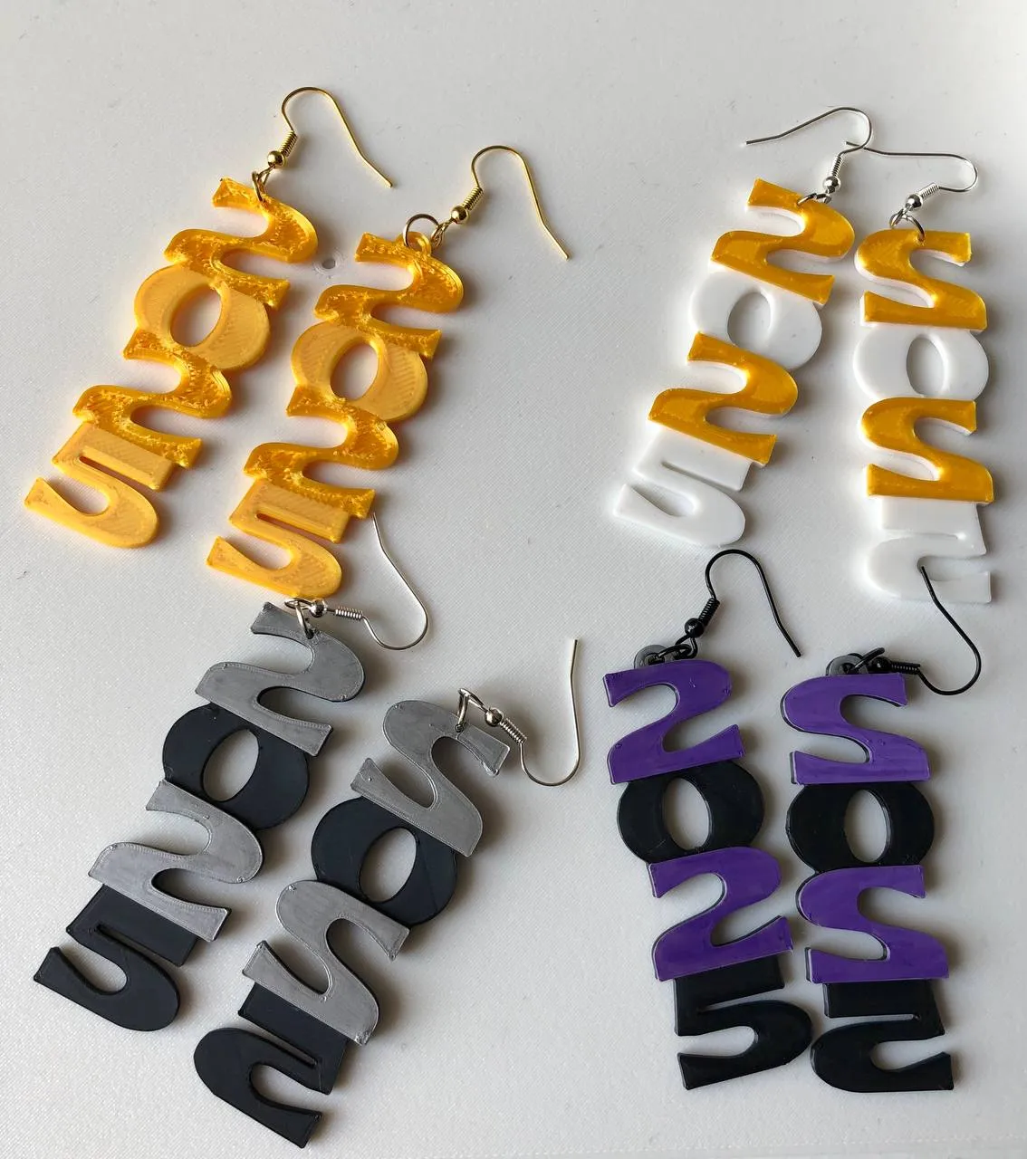 New Year 2025 Earrings pendant view 2
