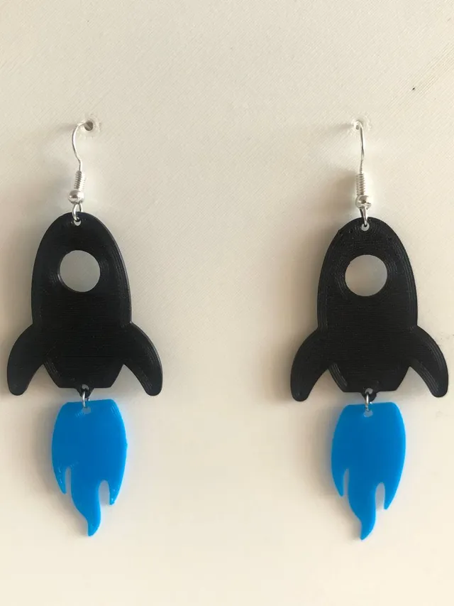 EARRING SPACESHIP NAVE ESPACIAL PENDANT