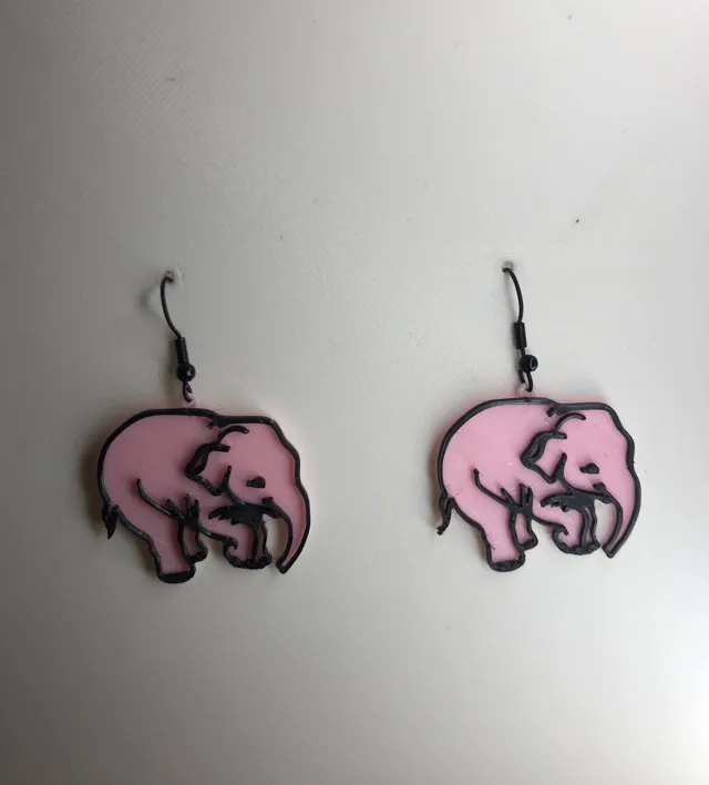 Earring elephant delirium beer pendiente keychain