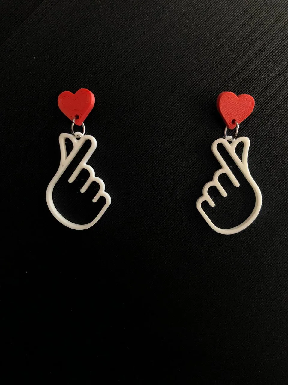 Earring K-pop korean love pendientes aros view 2