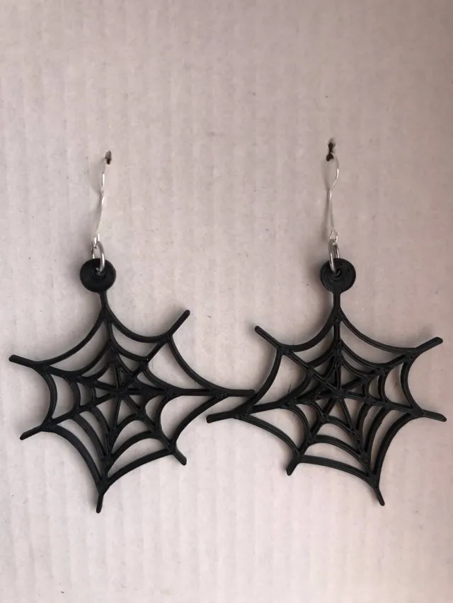 Earring pendant spiderweb aro keychain