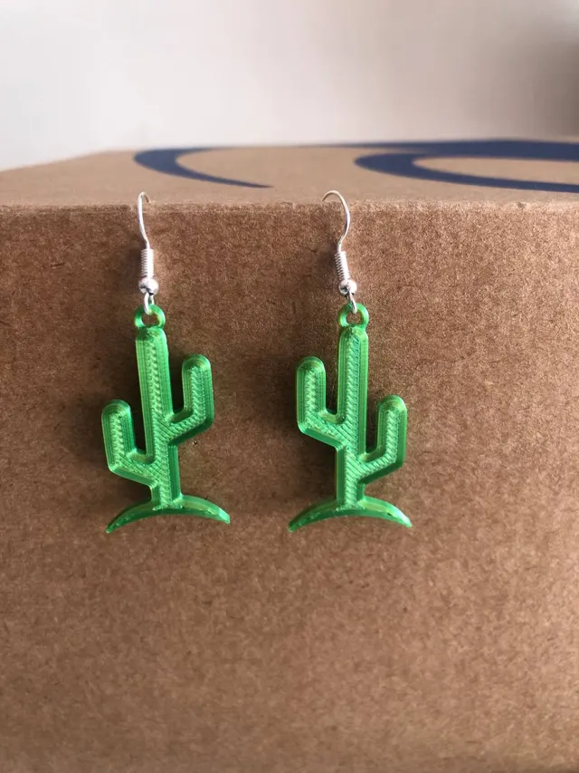 EARRING CACTUS PENDANT