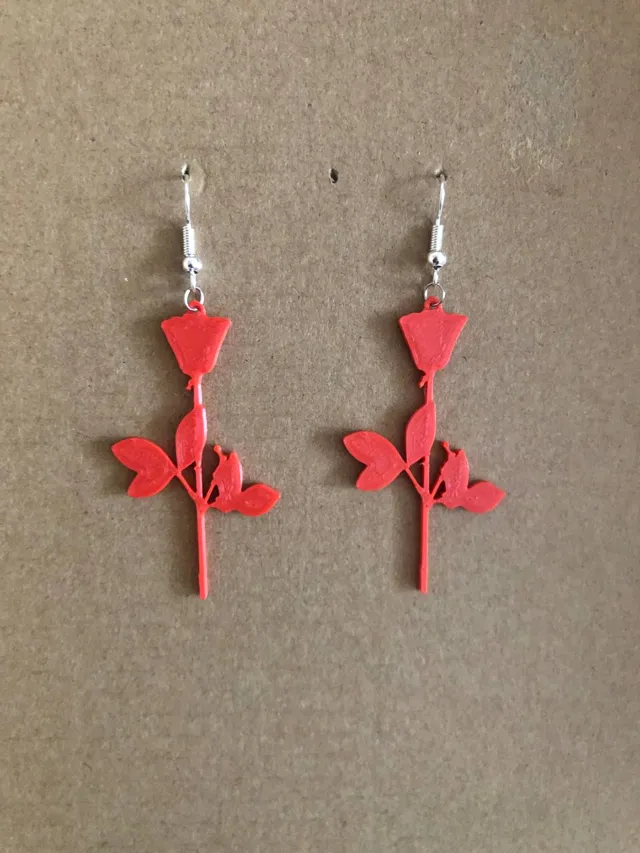 Earrings pendant Depeche Mode band Violator