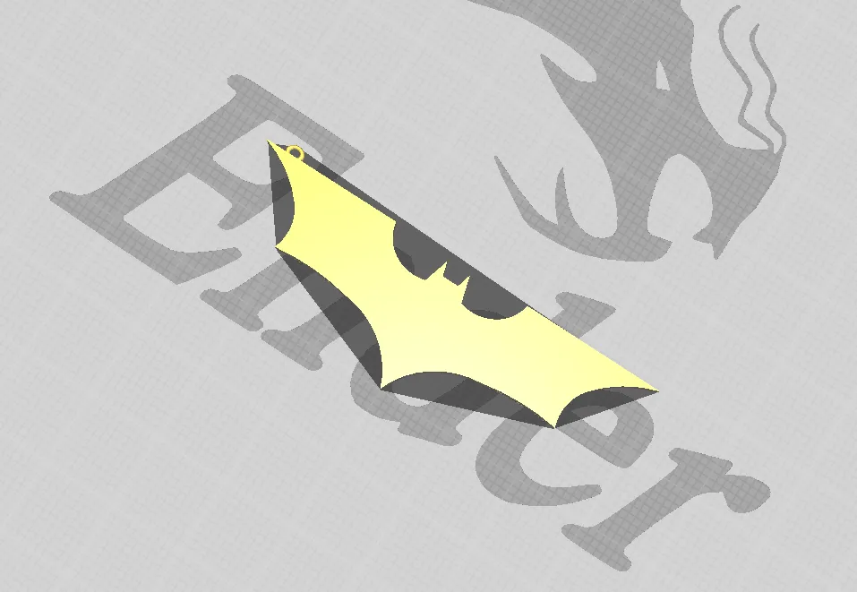 EARRING PENDANT BATMAN view 2