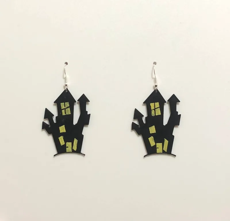 Earring Haunted house halloween