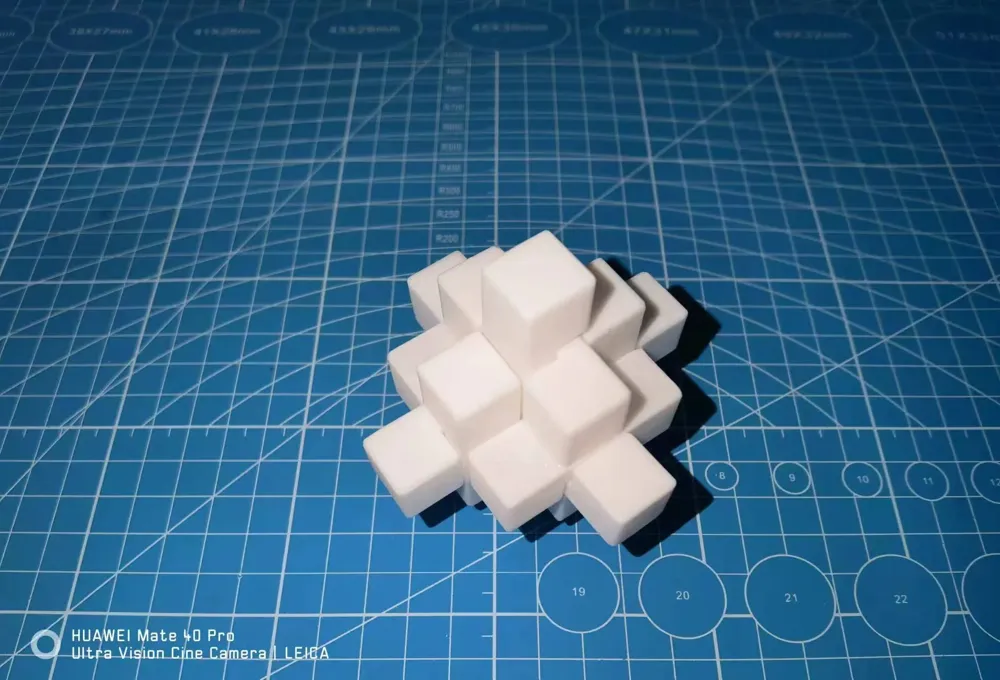 Chinese interlocking puzzle (Kongming lock) Nine Passes by