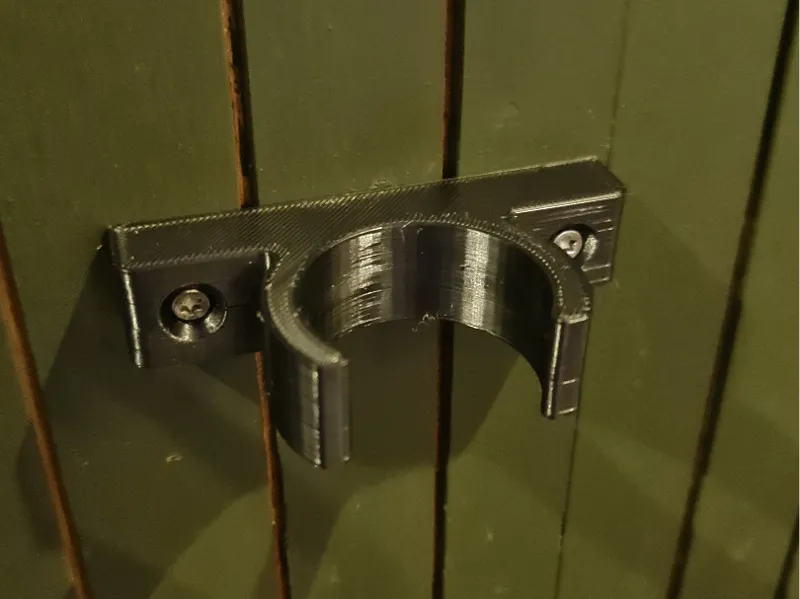 Bike pump wall mount
