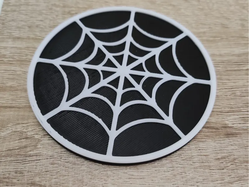 posavasos telaraña halloween