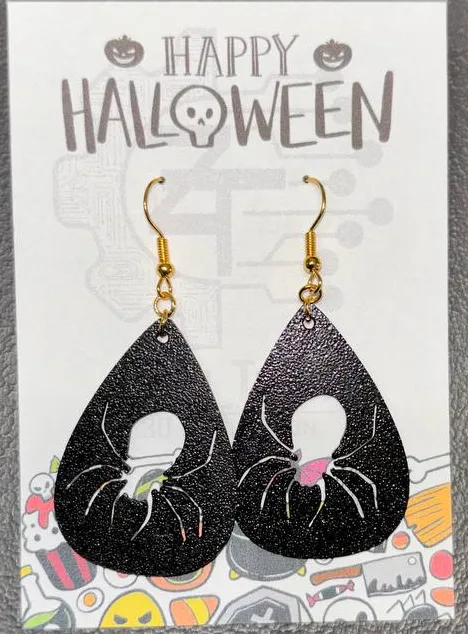 Spider earrings halloween 