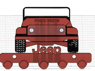 Porta Chaves Jeep Car
