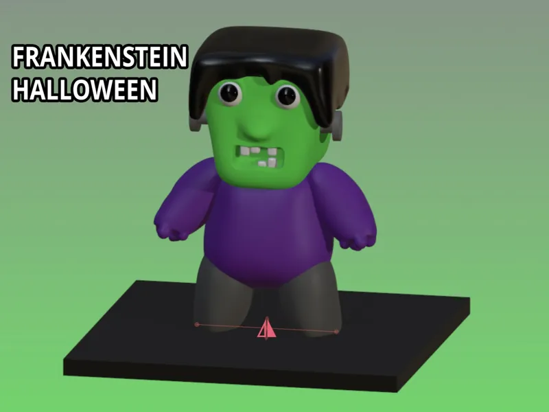 Frankenstein 3D Halloween Mini Figure