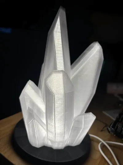 Crystal lampshade base (compatible with Bambu Kit 001)