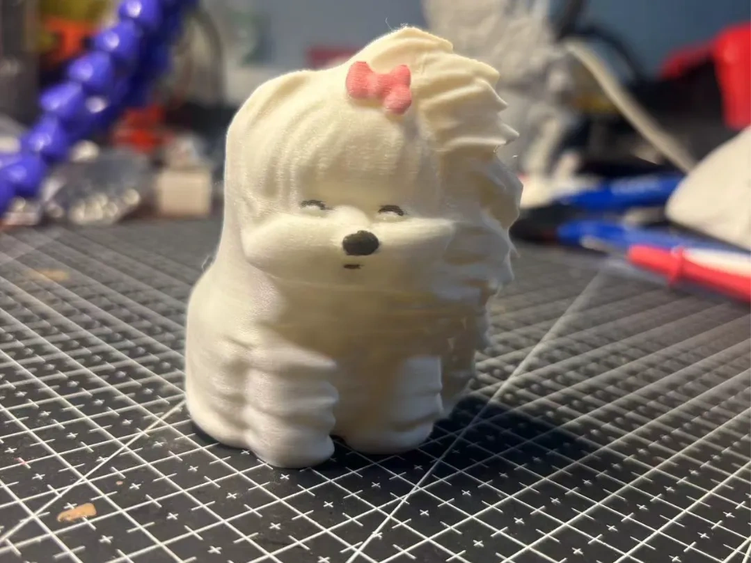 风吹小狗—蝴蝶结小狗—玛尔济斯犬（潦草小狗）