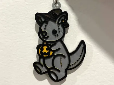 Halloween cute Kangaroo keychain