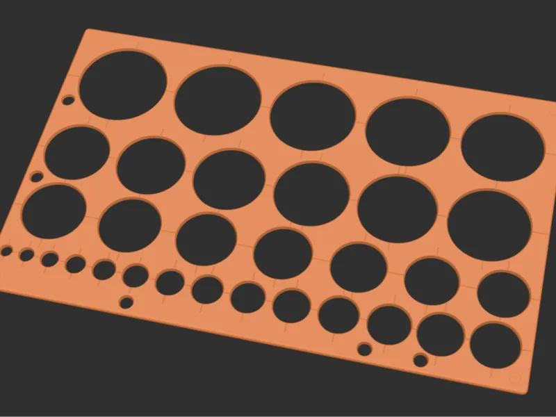 Draw a circle plate