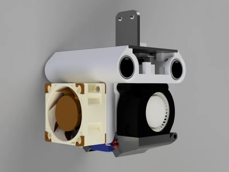 Carriage for Flyingbear Ghost E3D V6 40mm fan MK2