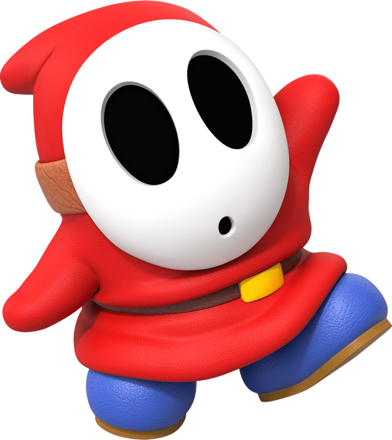 Artwork of a Shy Guy from Mario Party Superstars