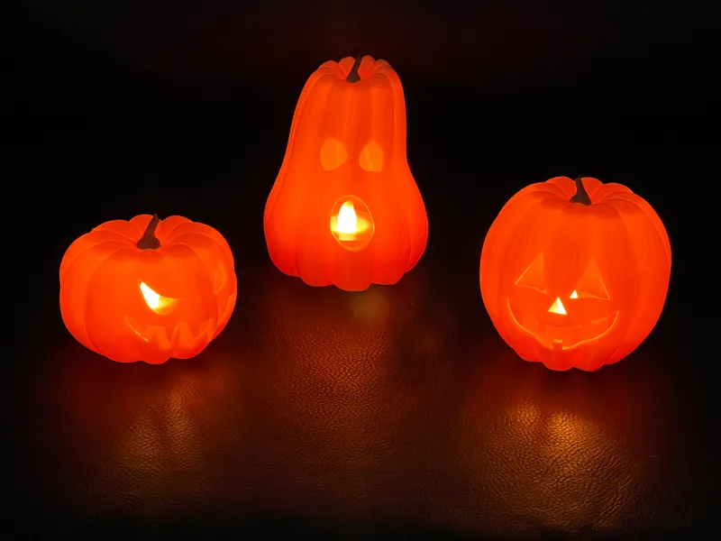 Halloween Pumpkin tea_light Lantern