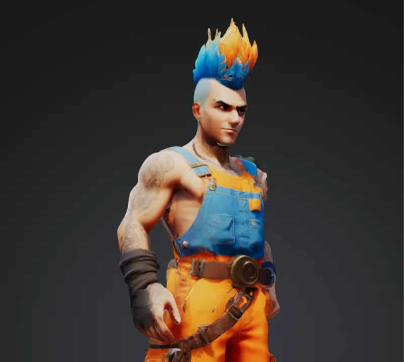 Steampunk Male with a Mohawk