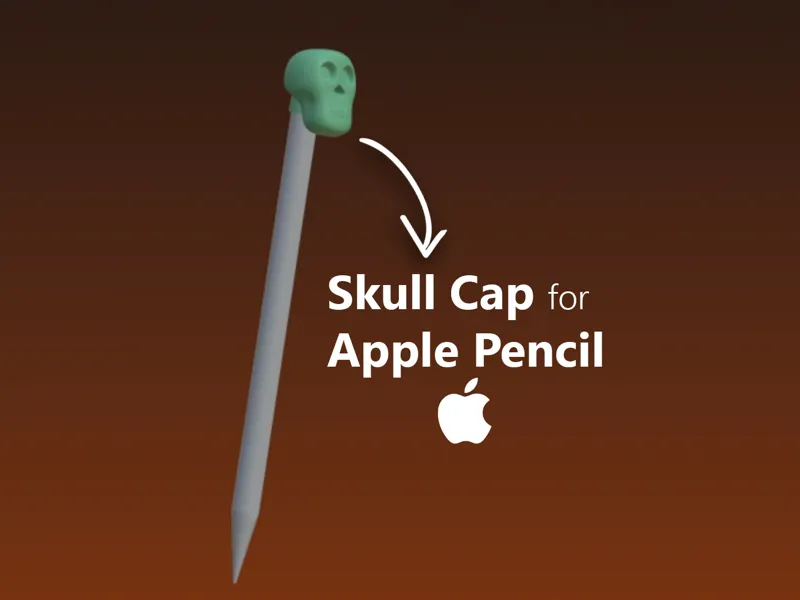 Halloween Skull Cap for Apple Pencil 