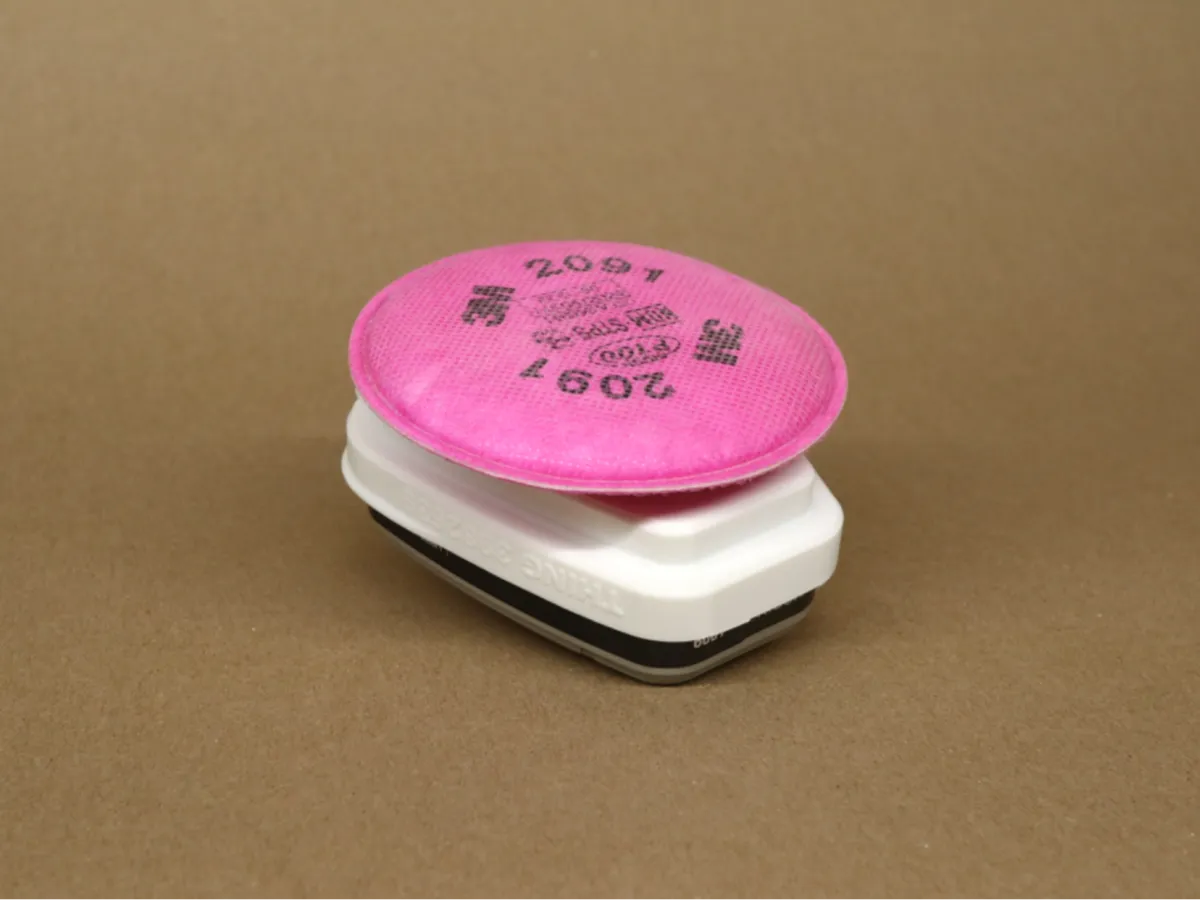 Adaptateur filtre pour masque respiratoire 3M