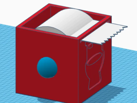 toilet paper box for traveling (: