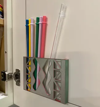 Cabinet Caddy "Straw Holder"