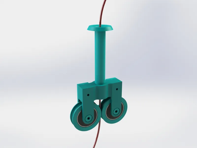 Filament Guide for IKEA LACK Table (with bearings)