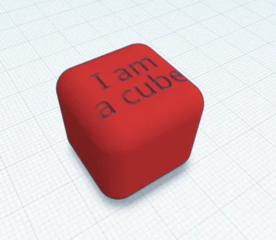 The cube that tells you it is a cube
