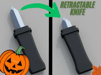 Retractable Fake Knife 