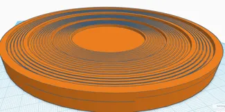 Flat pancake stlye gold pan