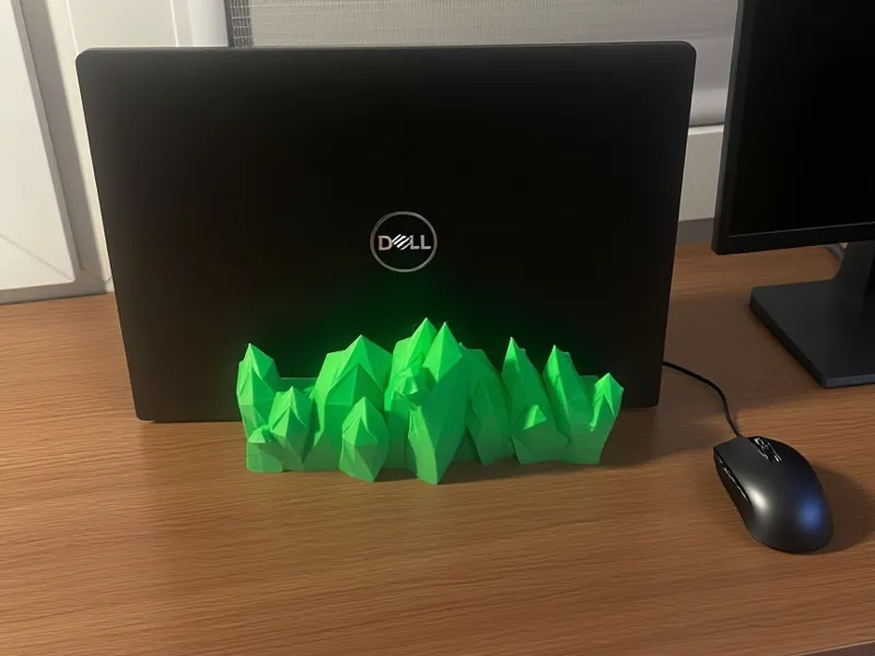 Crystal Laptop Stand no supports