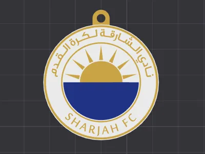 Sharjah FC logo keychain