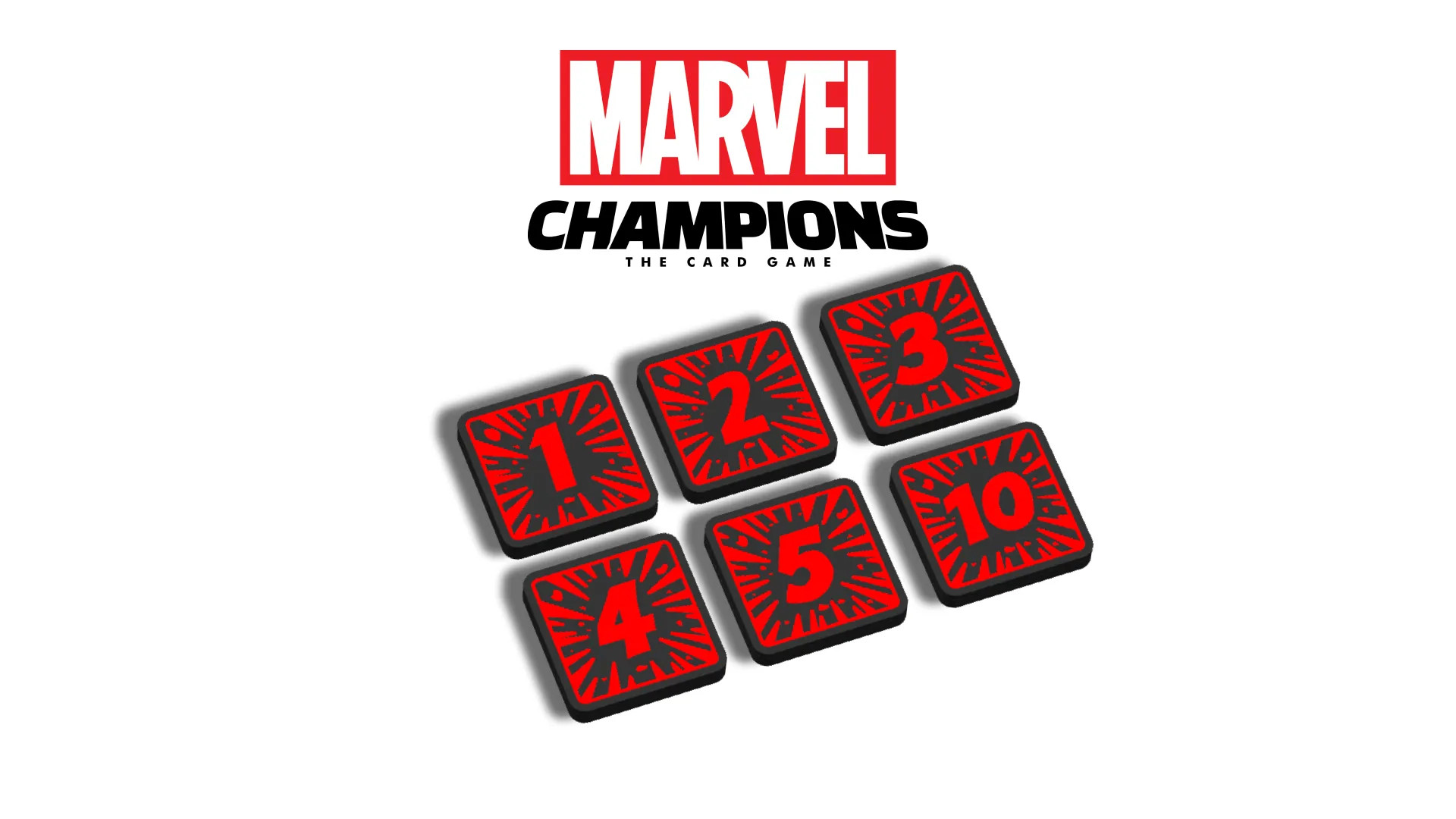 Threat Token Set | Marvel Champions LCG | - Free 3D Print Model
