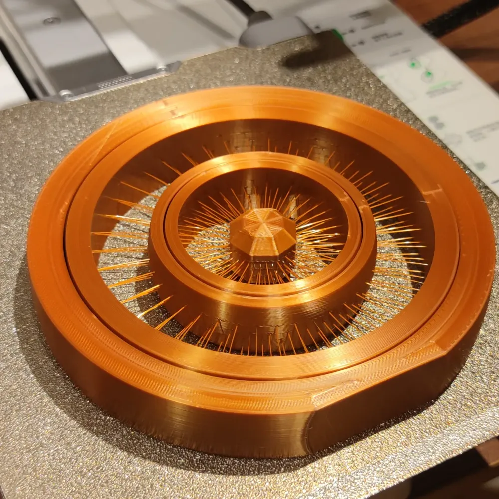 Rotatable Suspended Line Art by Ice bear MakerWorld