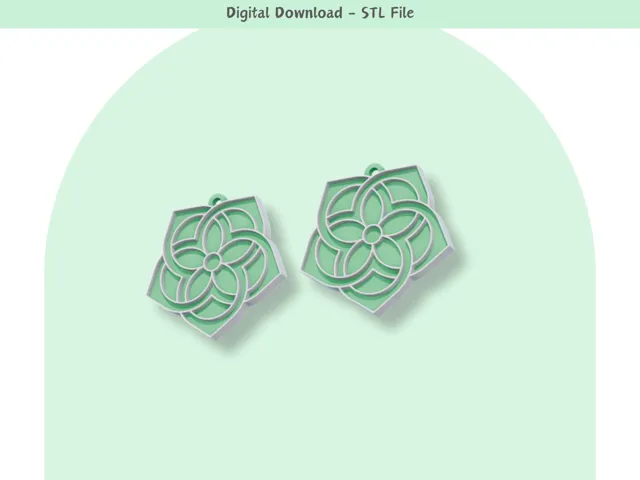 Infinite flower earrings