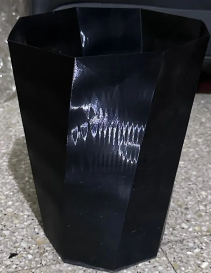 Vase mode spiral trash can